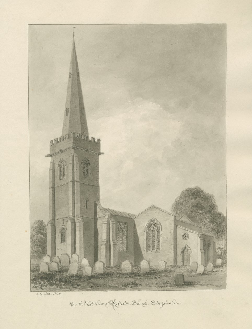 Iglesia de Rolleston de John Buckler