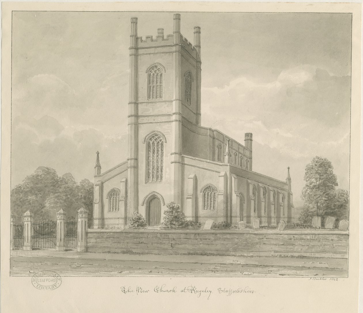 Iglesia de Rugeley (Nueva) de John Buckler