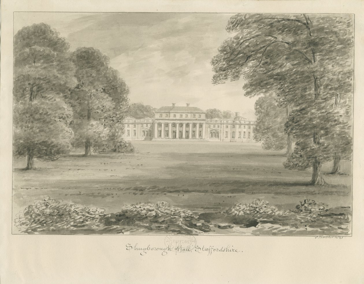 Shugborough Hall de John Buckler