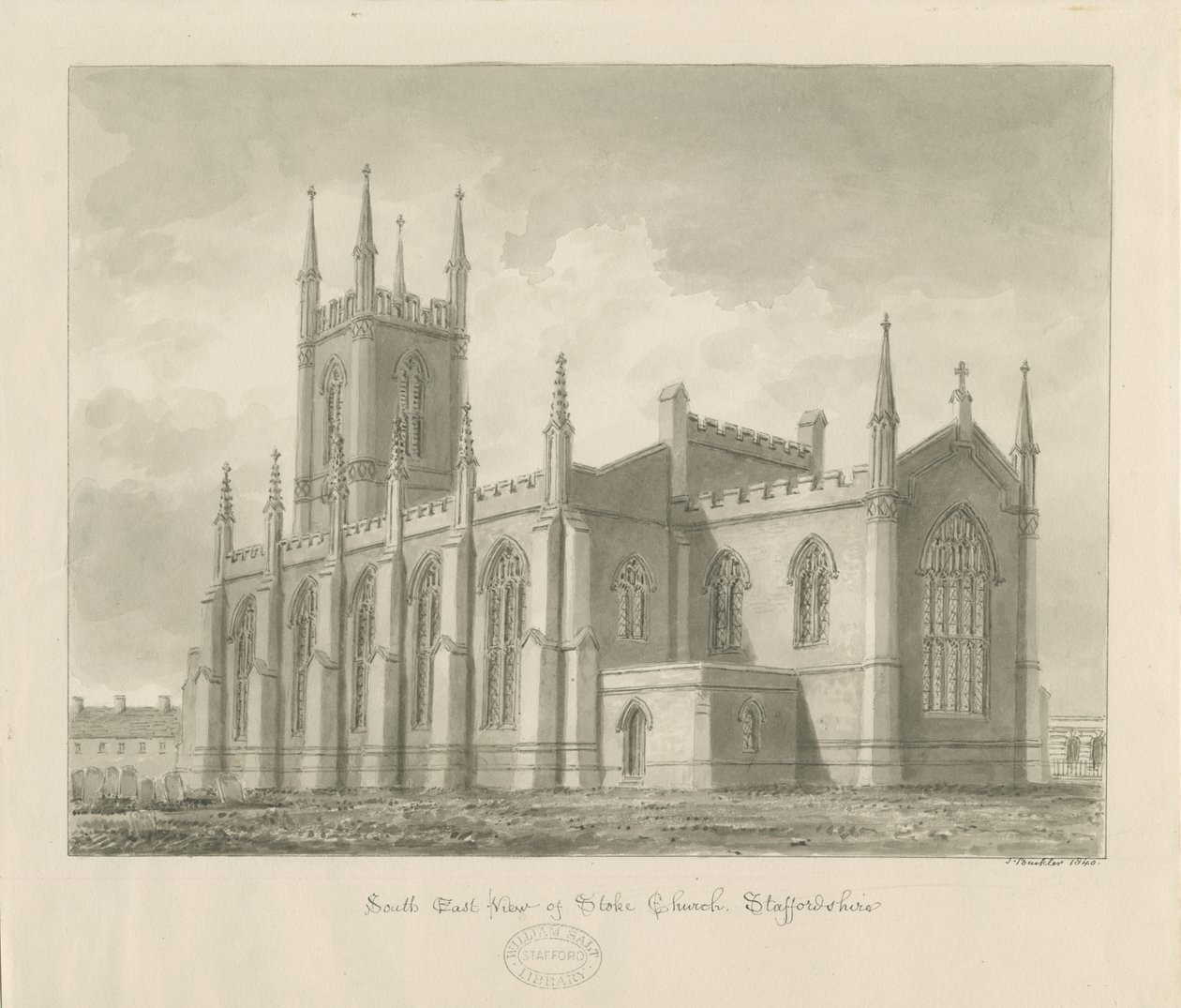 Iglesia de Stoke-upon-Trent [Nueva] de John Buckler