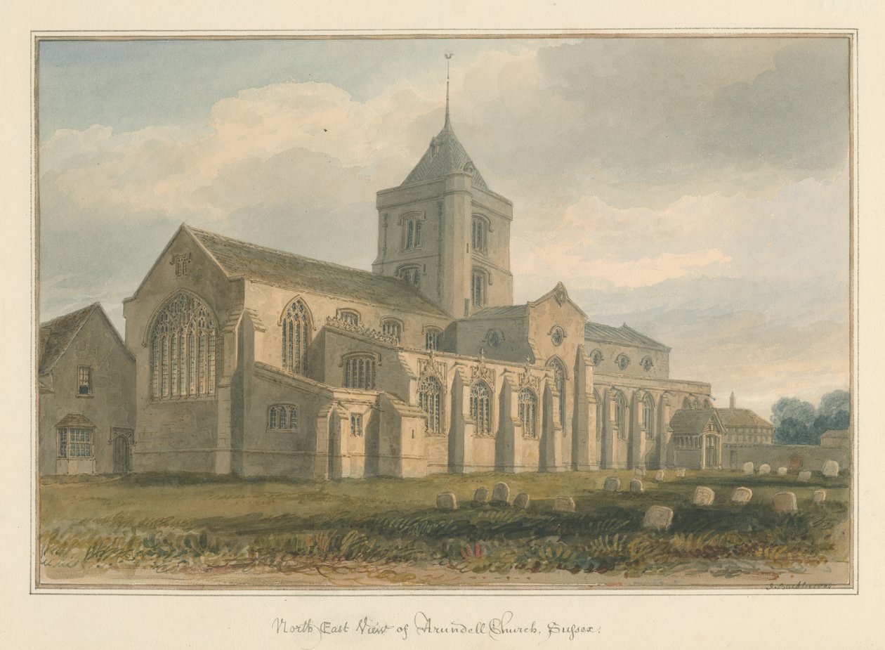 Sussex - Iglesia de Arundel, 1804 de John Buckler