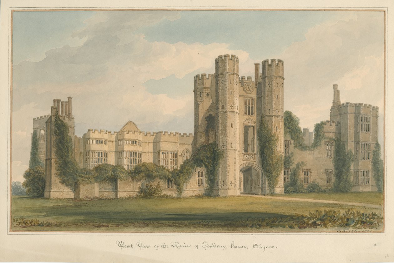 Sussex - Casa Cowdray, 1825 de John Buckler