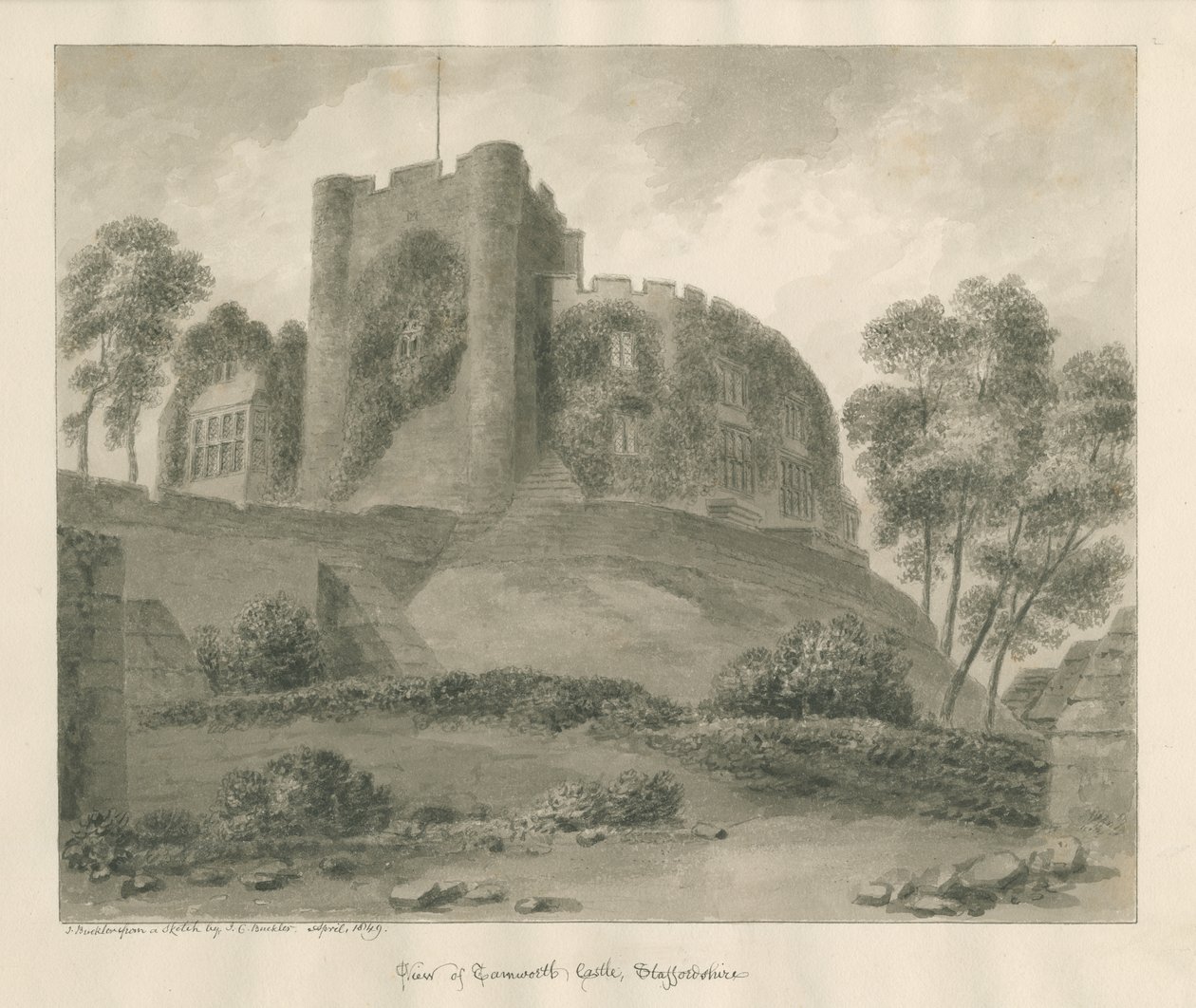 Castillo de Tamworth de John Buckler
