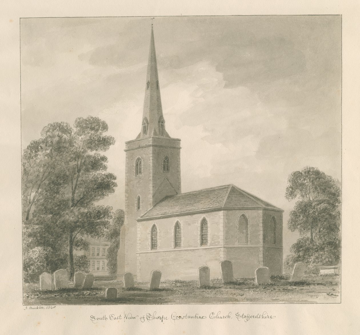 Iglesia de Thorpe Constantine de John Buckler