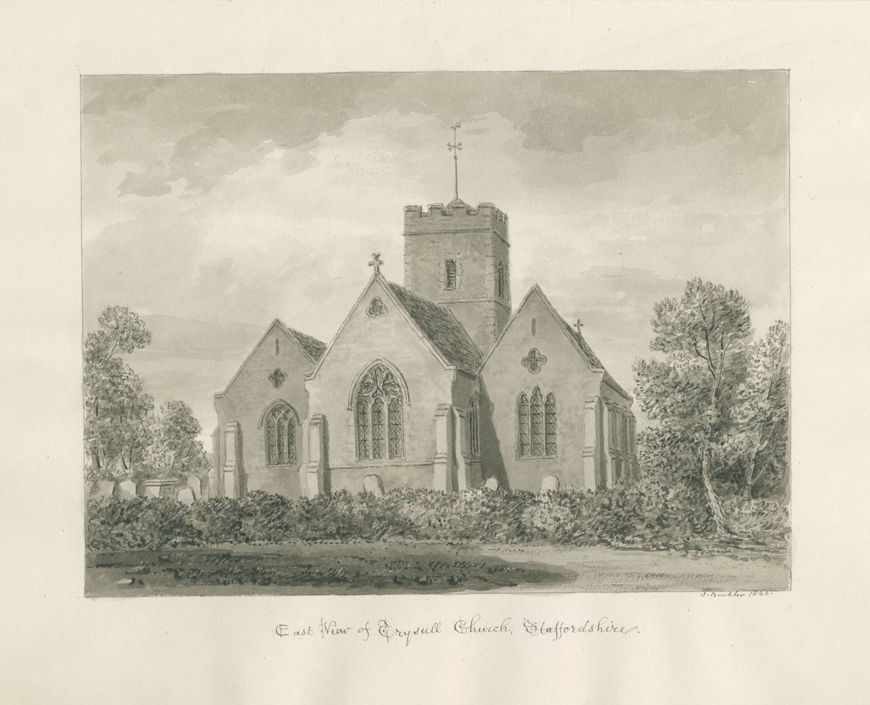 Iglesia de Trysull de John Buckler