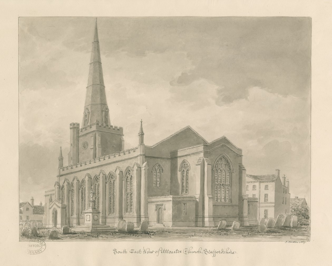 Iglesia de Uttoxeter [Nueva] de John Buckler