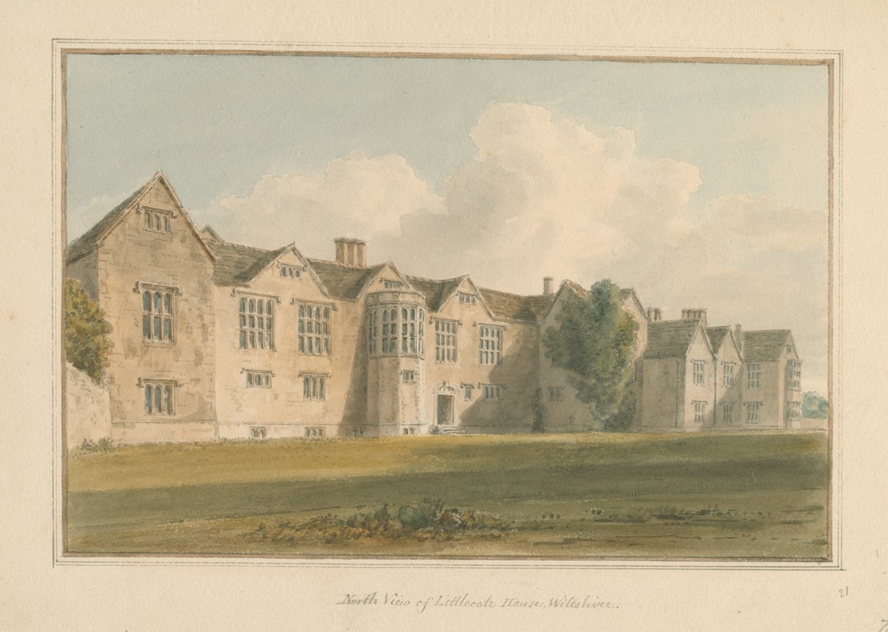 Wiltshire - Casa Littlecote, 1807 de John Buckler