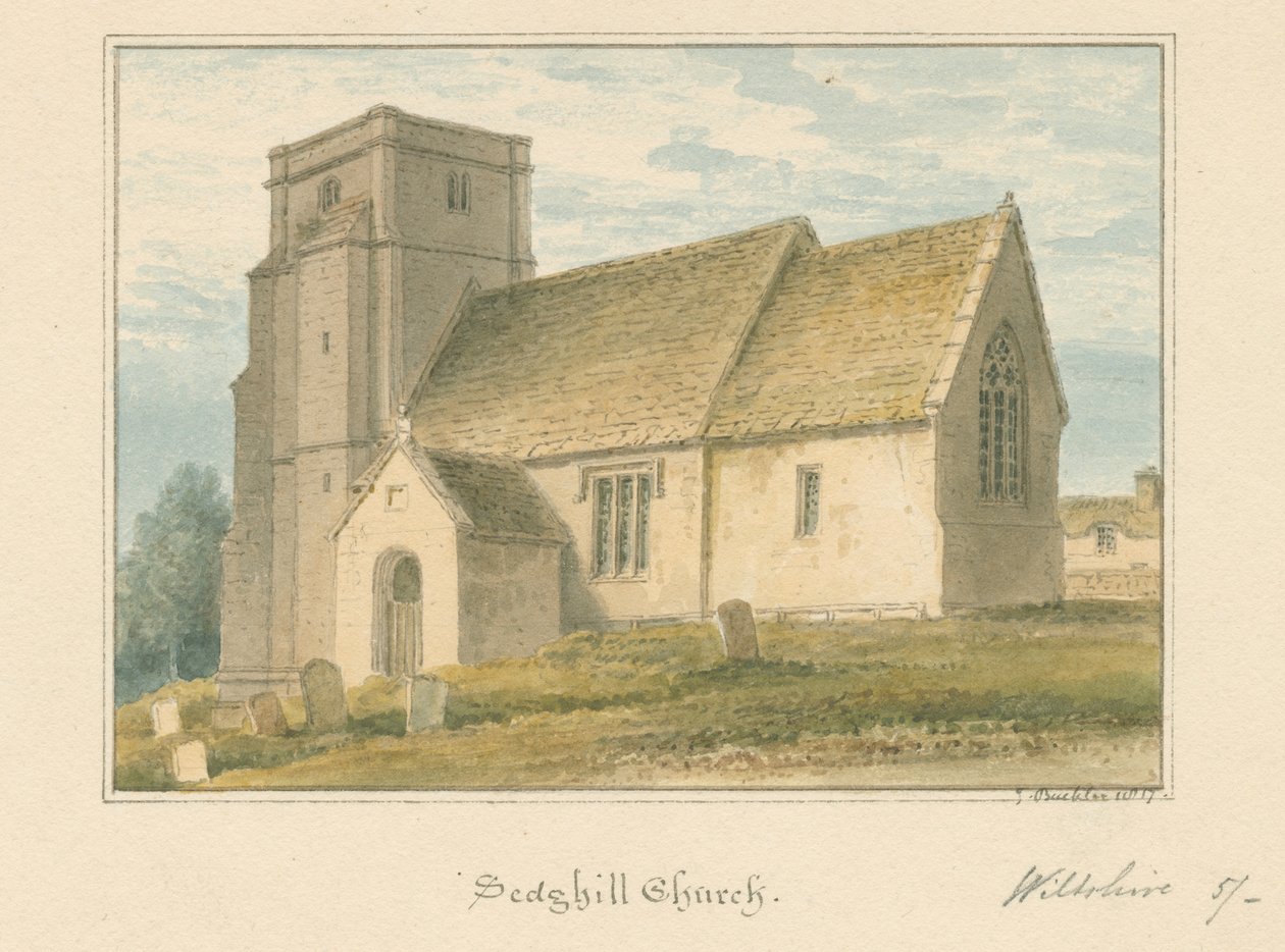 Wiltshire - Iglesia de Sedgehill de John Buckler