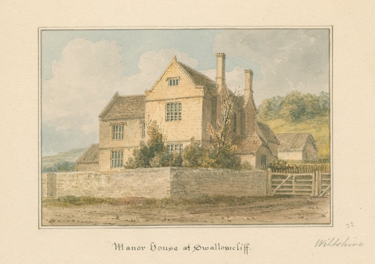 Wiltshire - Casa solariega de Swallowcliff, 1817 de John Buckler