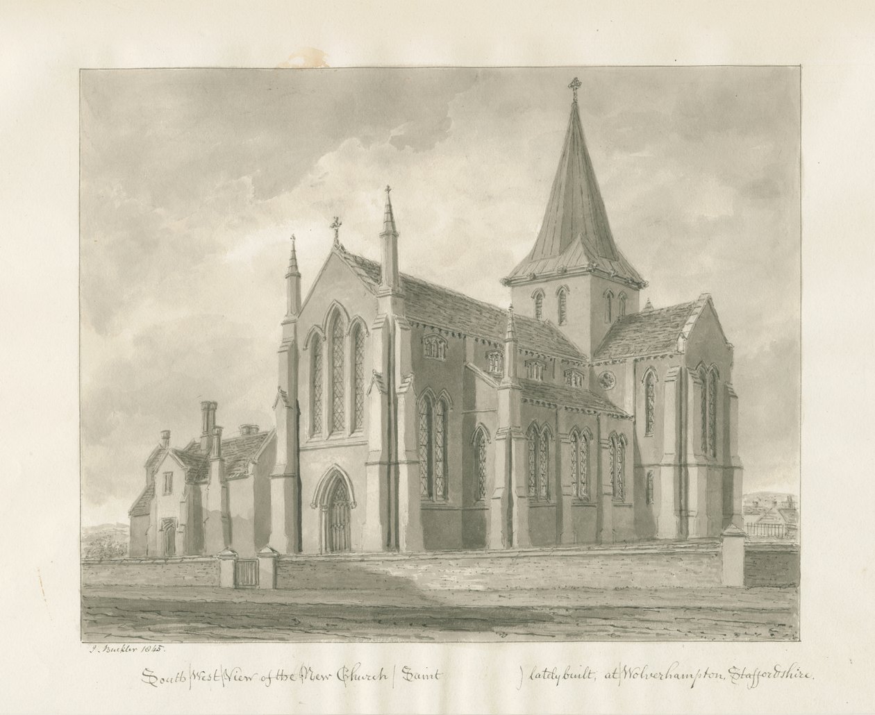 Wolverhampton - Iglesia de Santa María de John Buckler