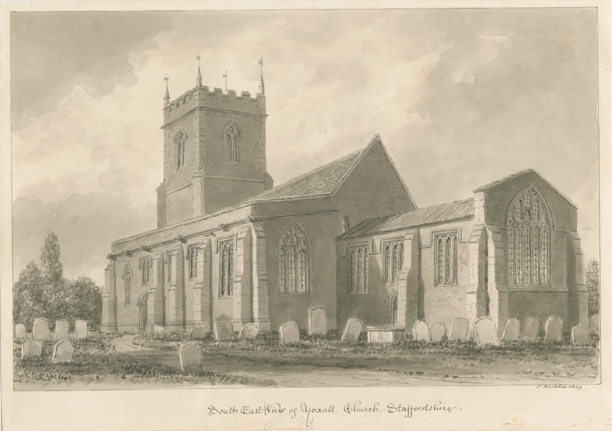 Iglesia de Yoxall de John Buckler