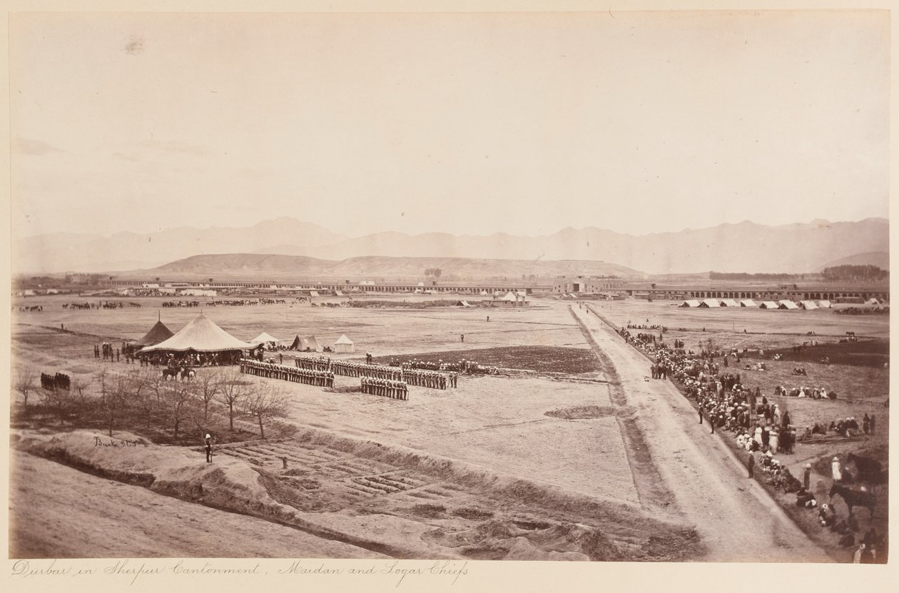 Durbar Maidan y jefes de Logar de John Burke