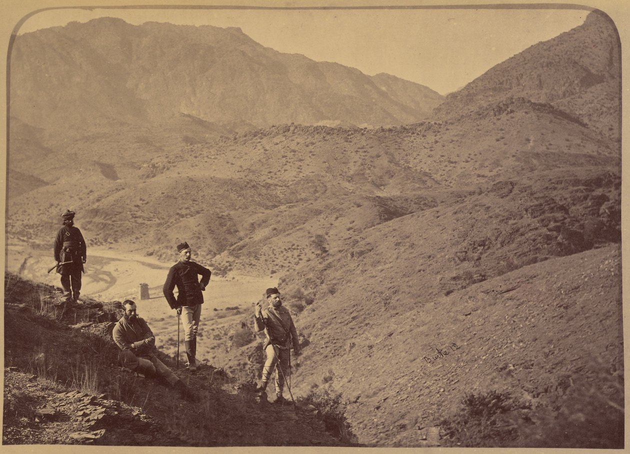 [Soldados en la ladera] de John Burke