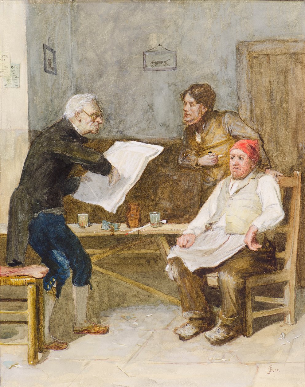 Políticos animados, siglo XIX de John Burr