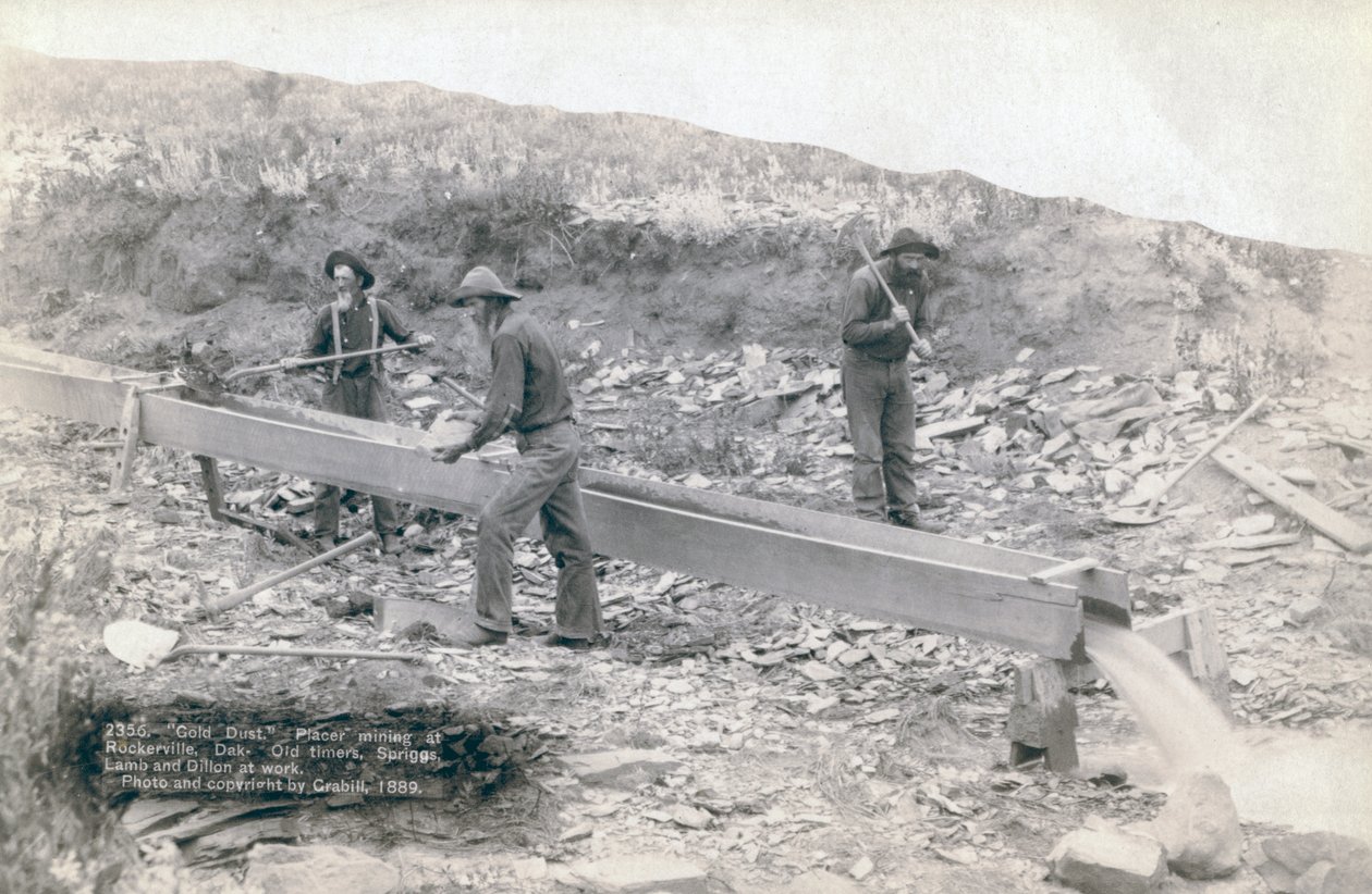Minería de oro en Rockerville de John C. H. Grabill
