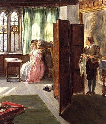 Último movimiento jaque mate (2 detalles) de John Callcott Horsley