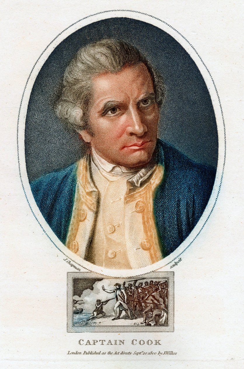 Retrato de James Cook, 1800 de John Chapman