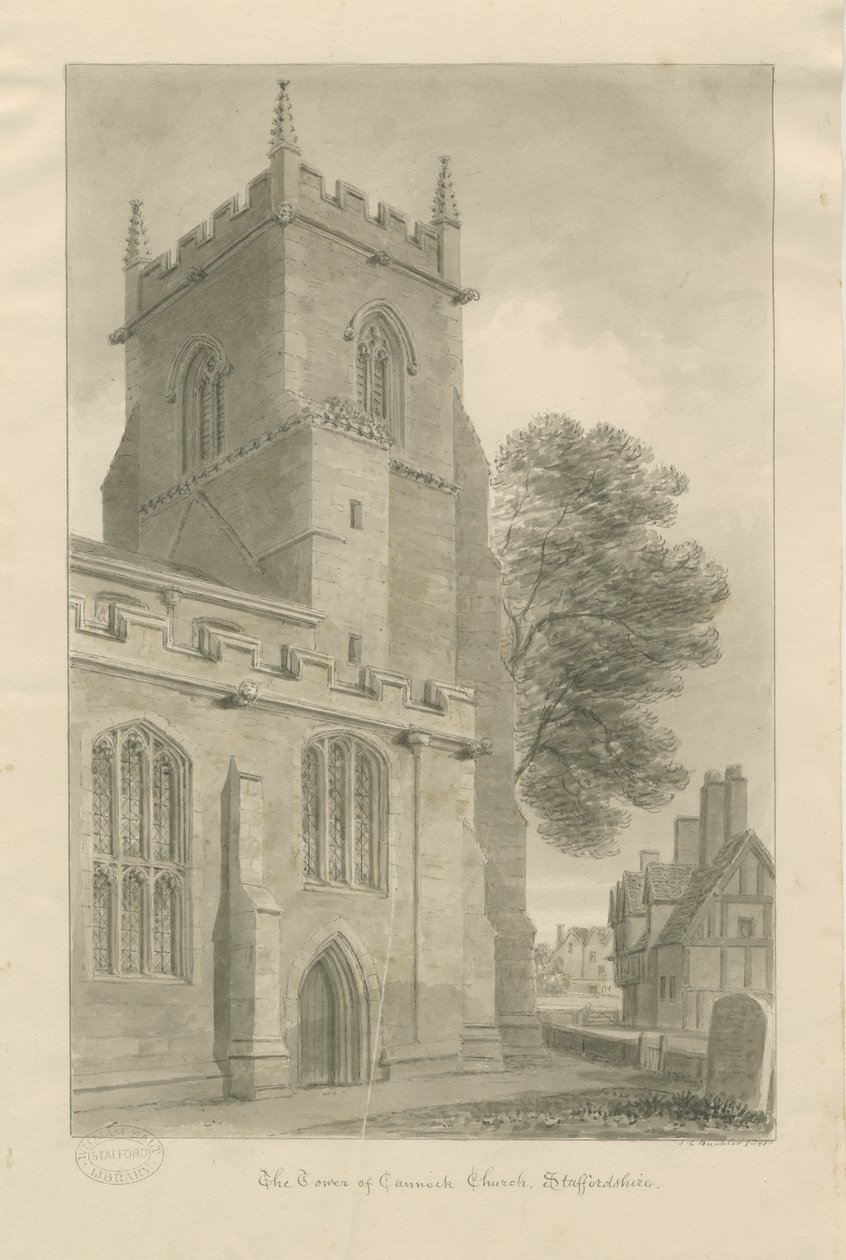 Iglesia de Cannock de John Chessell Buckler