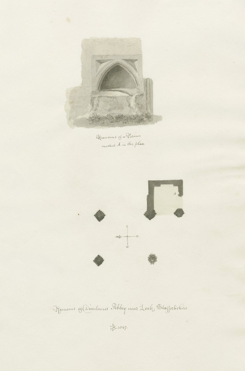 Abadía de Dieulacres de John Chessell Buckler
