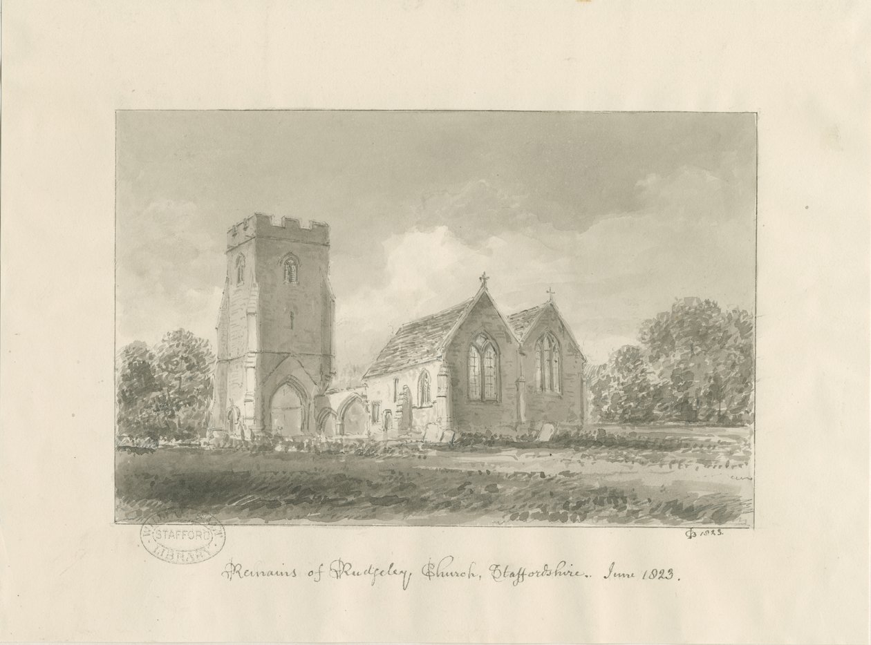 Iglesia de Rugeley de John Chessell Buckler