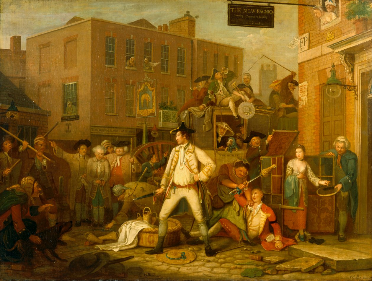 Escenas en una calle de Londres de John Collet
