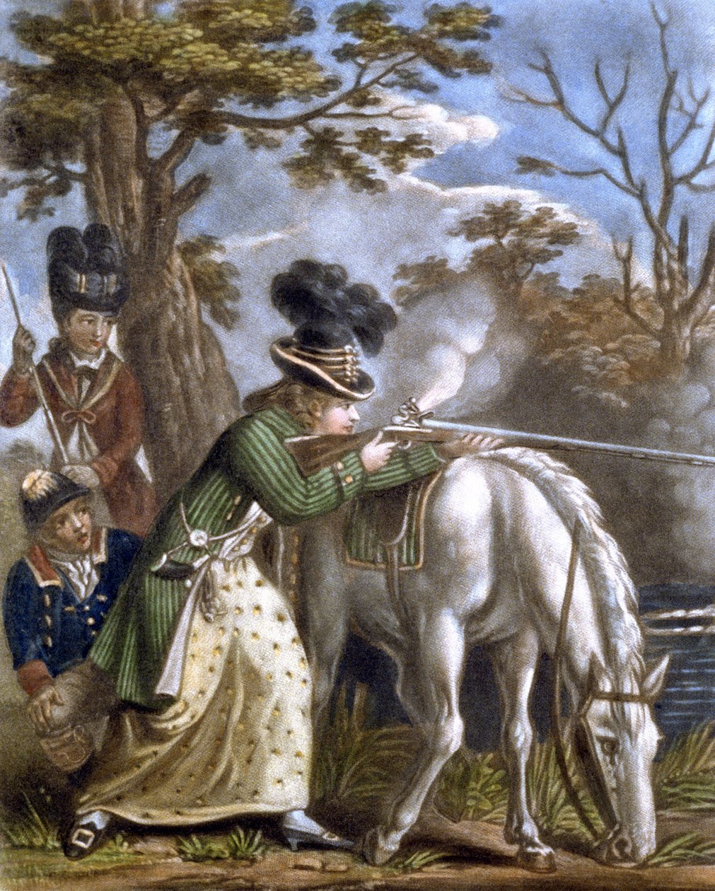El pony de tiro de las damas de John Collet