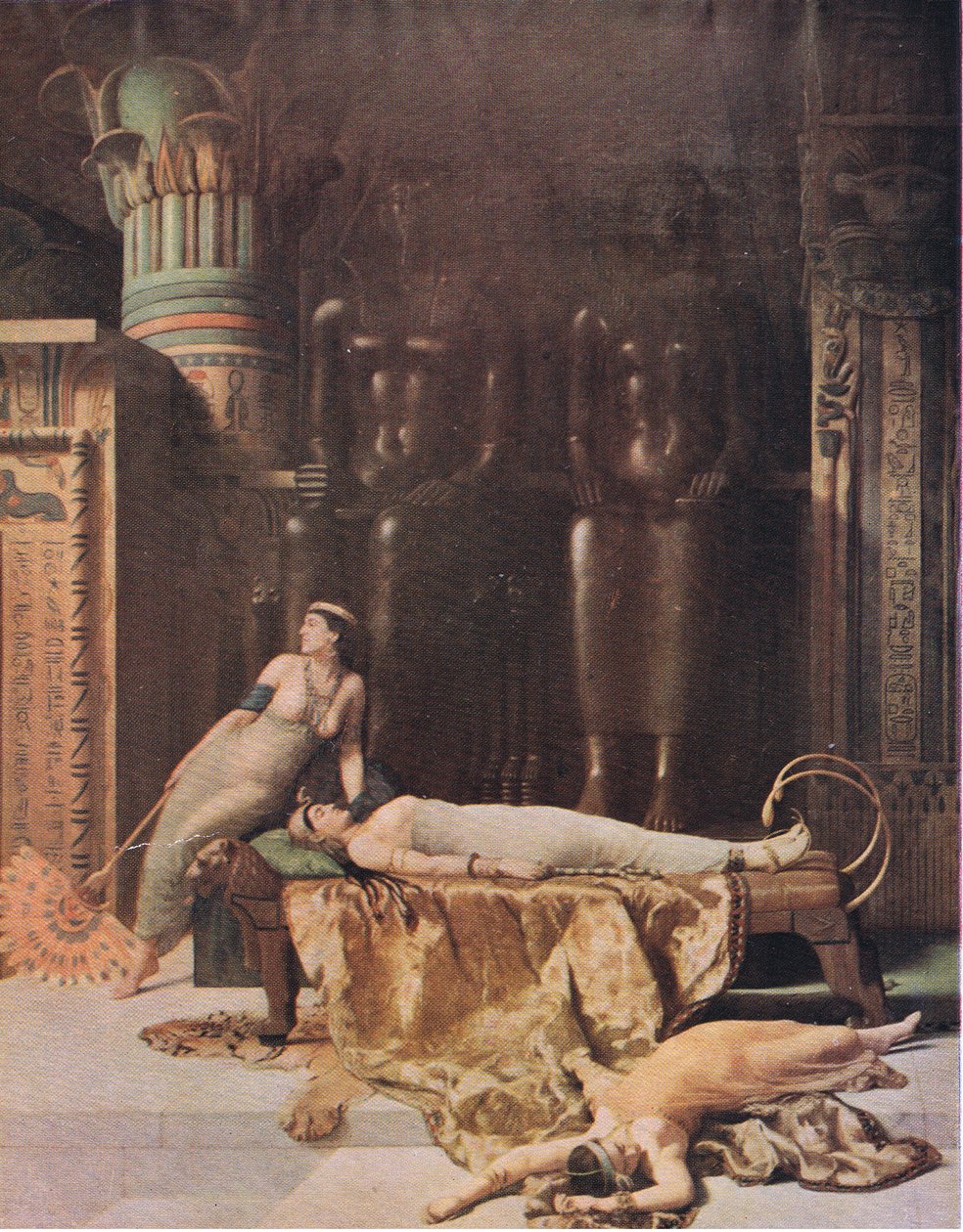 La Muerte de Cleopatra de John Collier