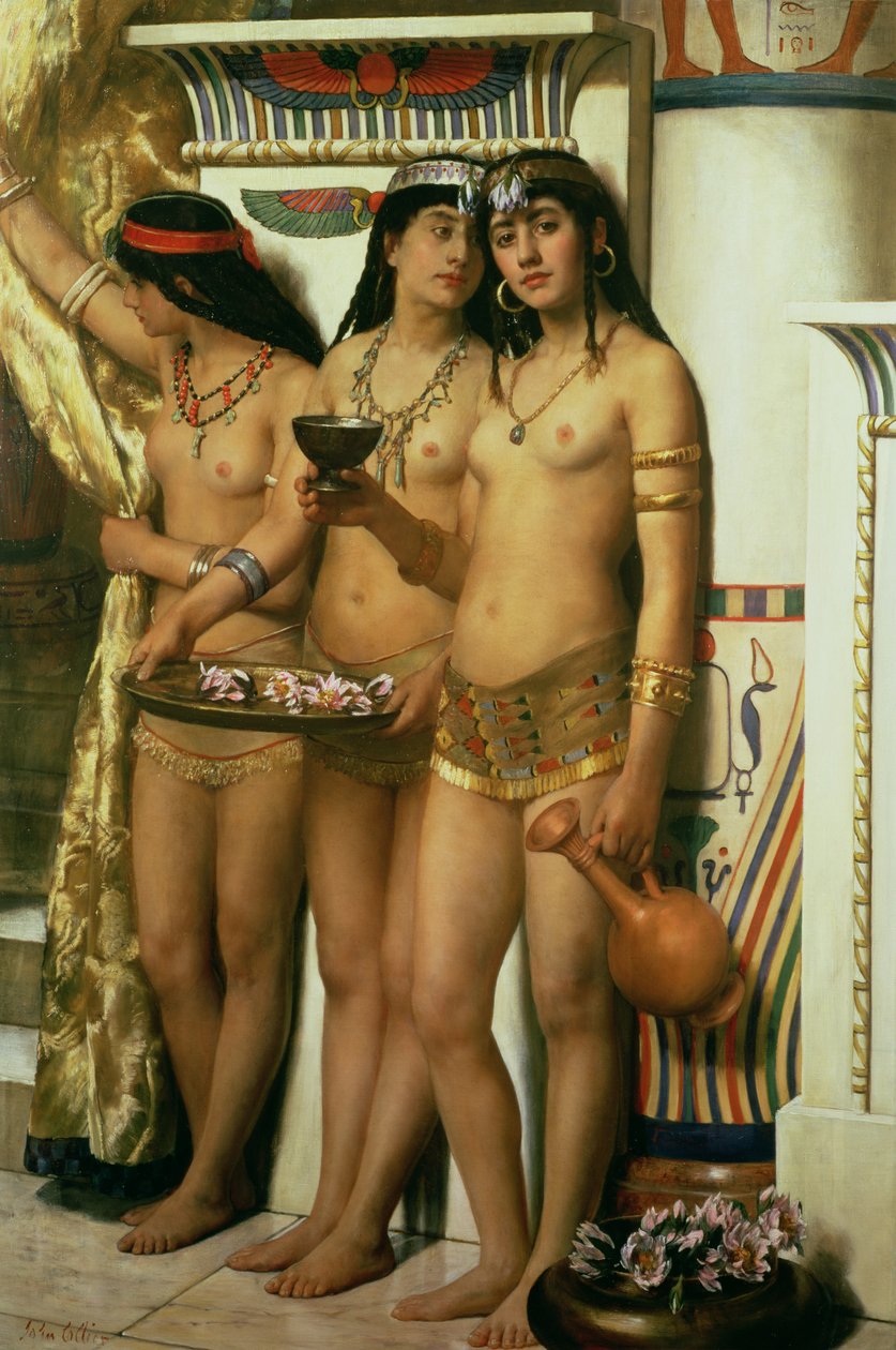 Las doncellas del faraón de John Collier