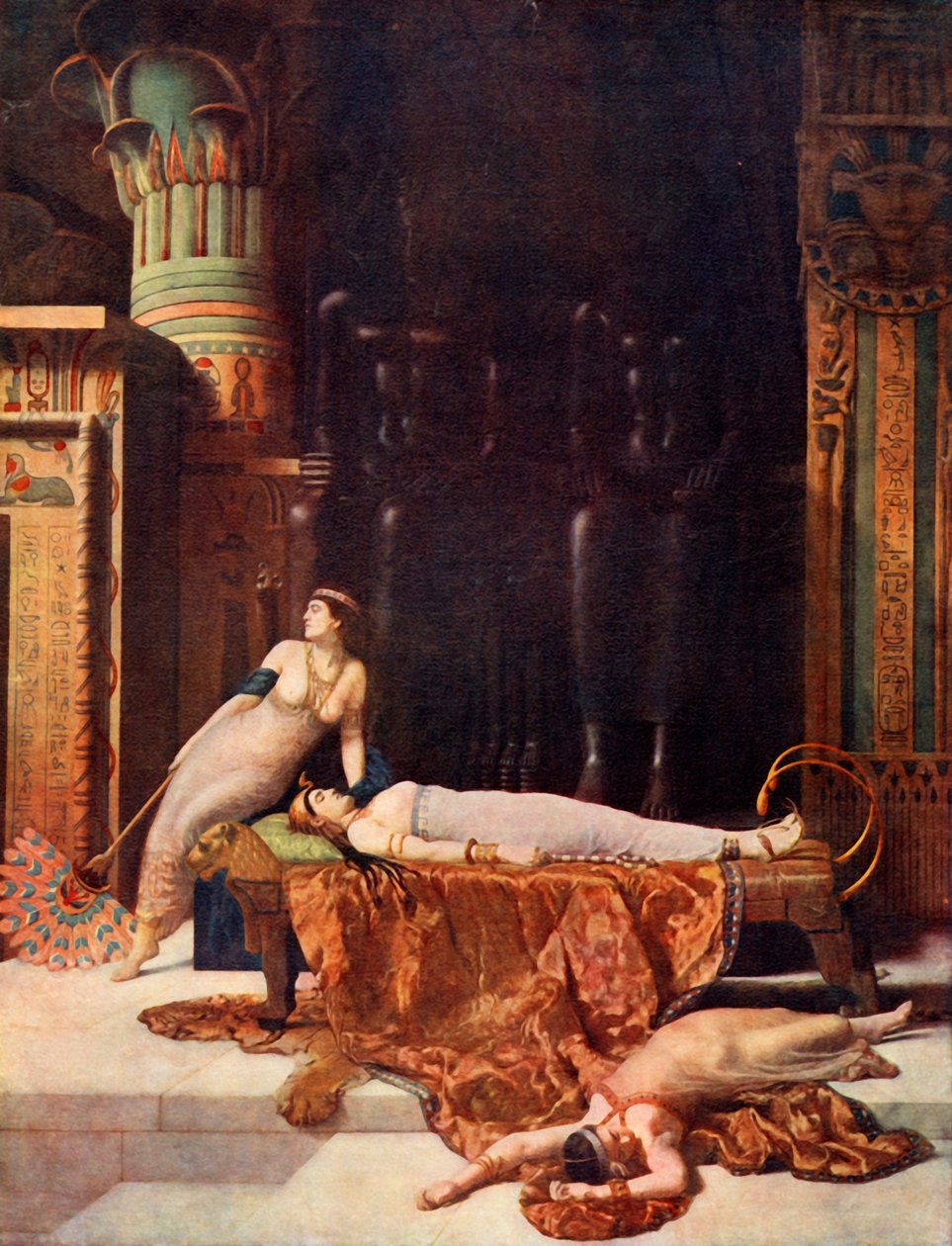 La muerte de Cleopatra, 1890 de John Collier