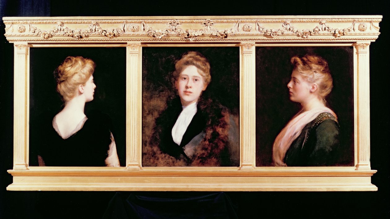Triple Retrato de una Mujer de John Collier