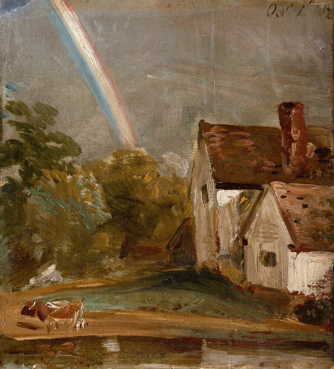 Cerradura y Molino de Flatford de John Constable