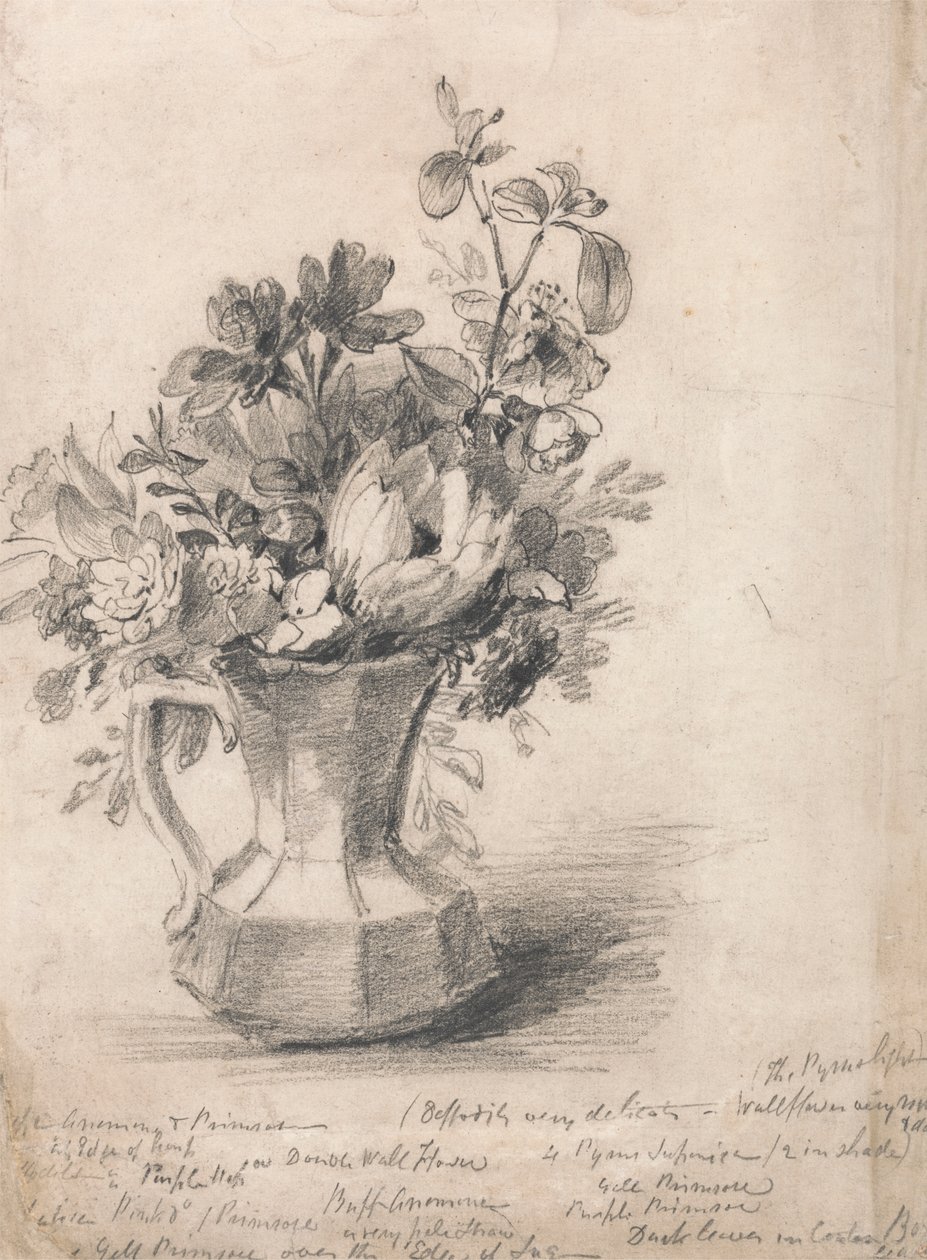 Flores en una jarra de John Constable