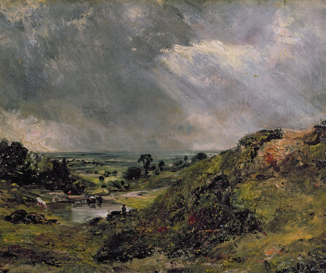 Hampstead Heath, Branch Hill Pond, 1828 de John Constable