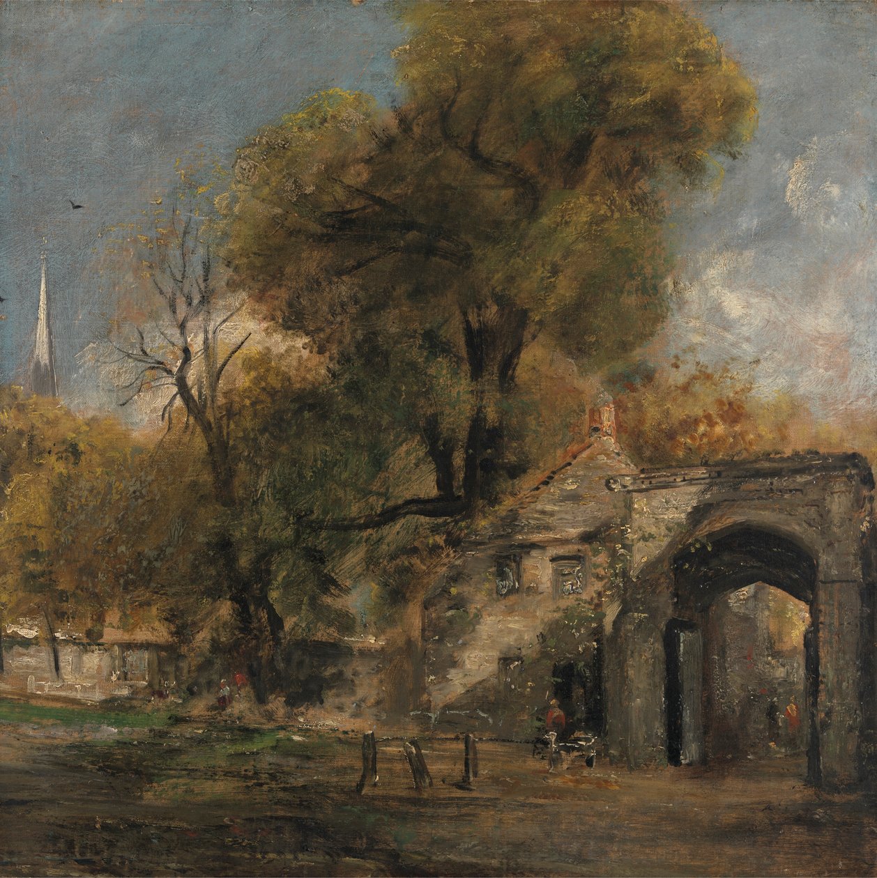 Harnham Gate, Salisbury de John Constable