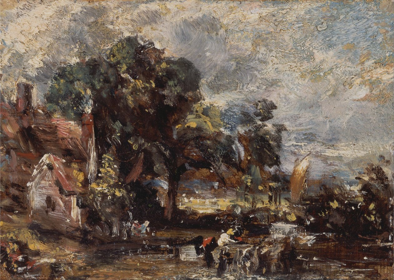 Boceto para "El Haywain" de John Constable