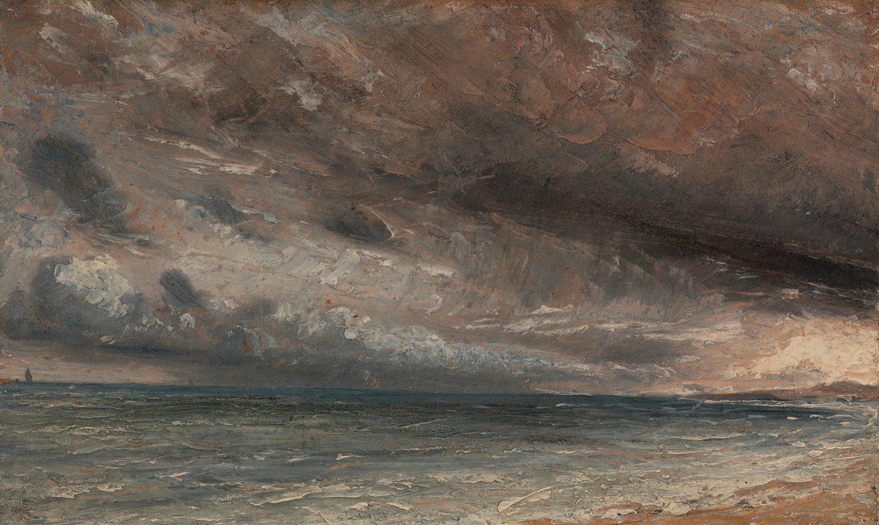 Mar tormentoso, Brighton, ca. 1828 de John Constable