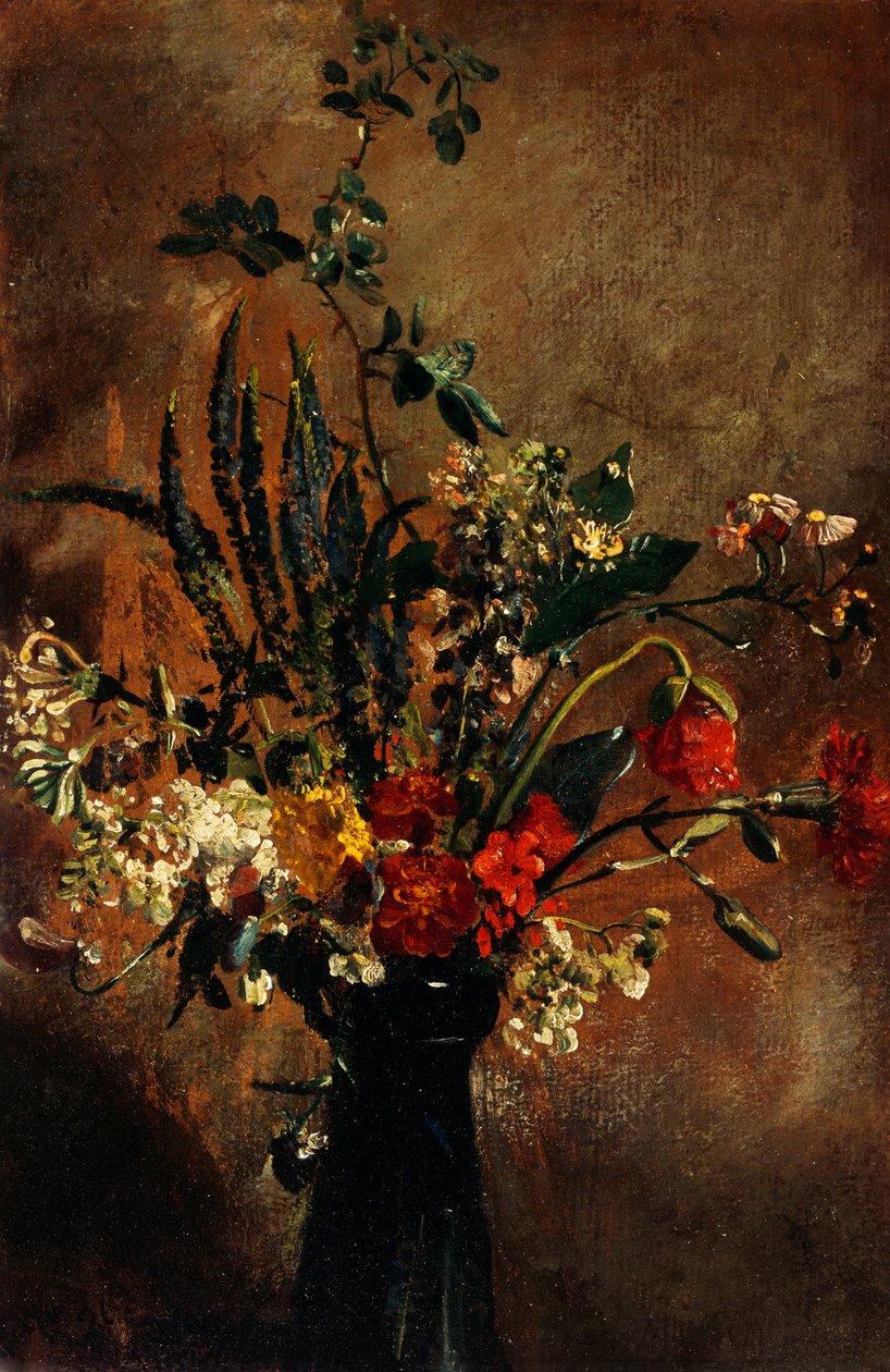 Estudio de flores en un vaso de jacinto de John Constable