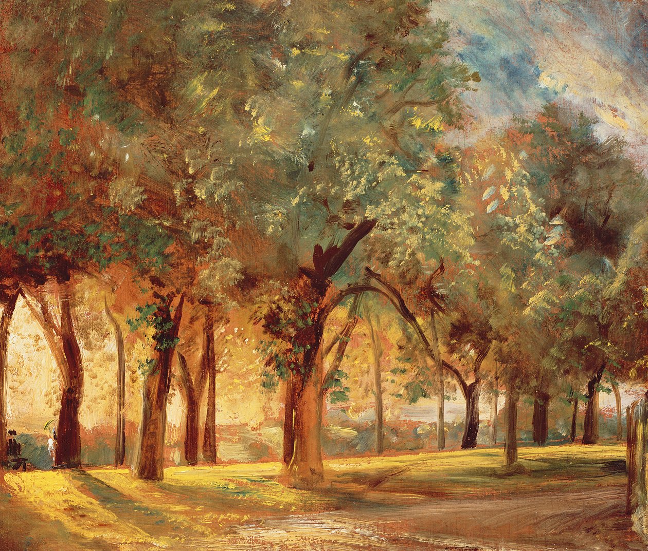 El paseo de los jueces, Hampstead, c. 1820 de John Constable