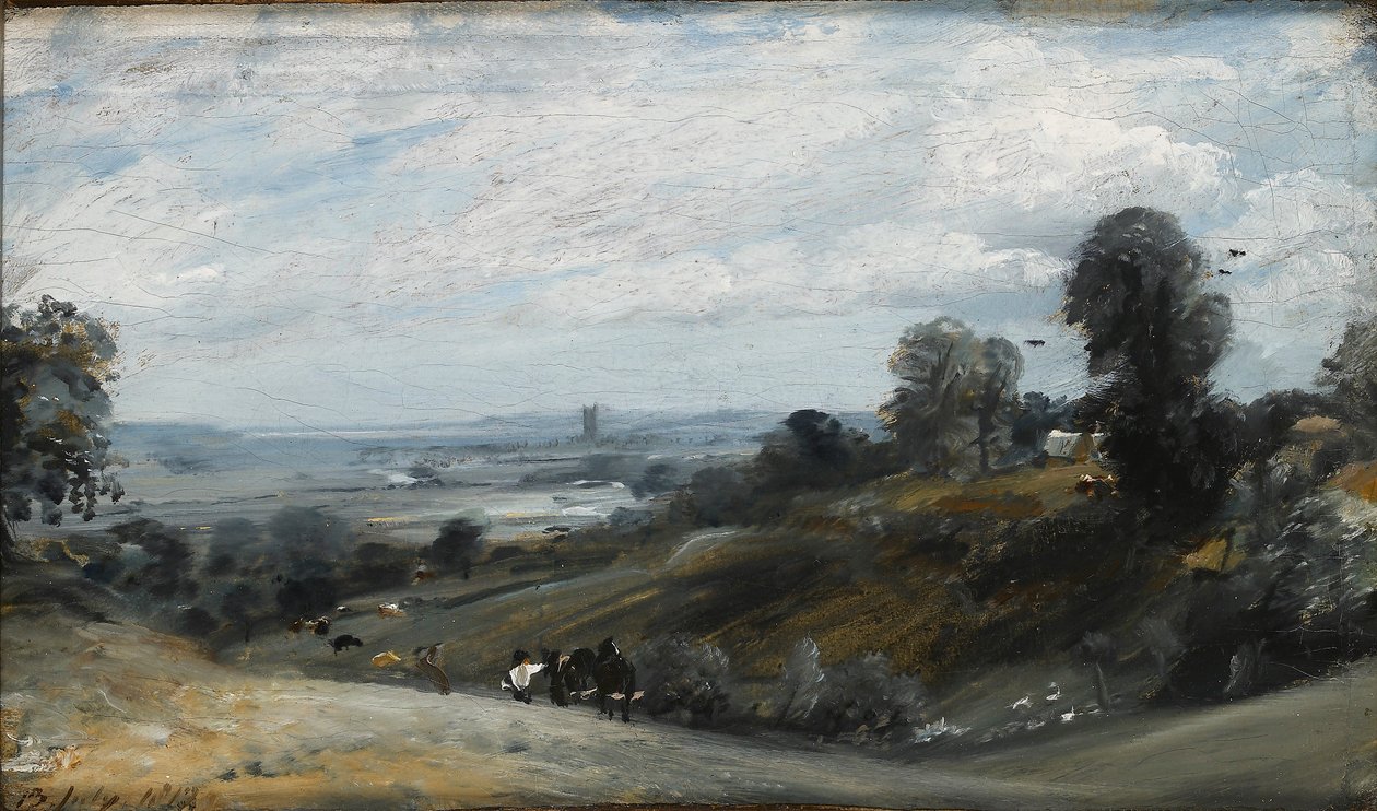 El Valle de Dedham desde Langham de John Constable