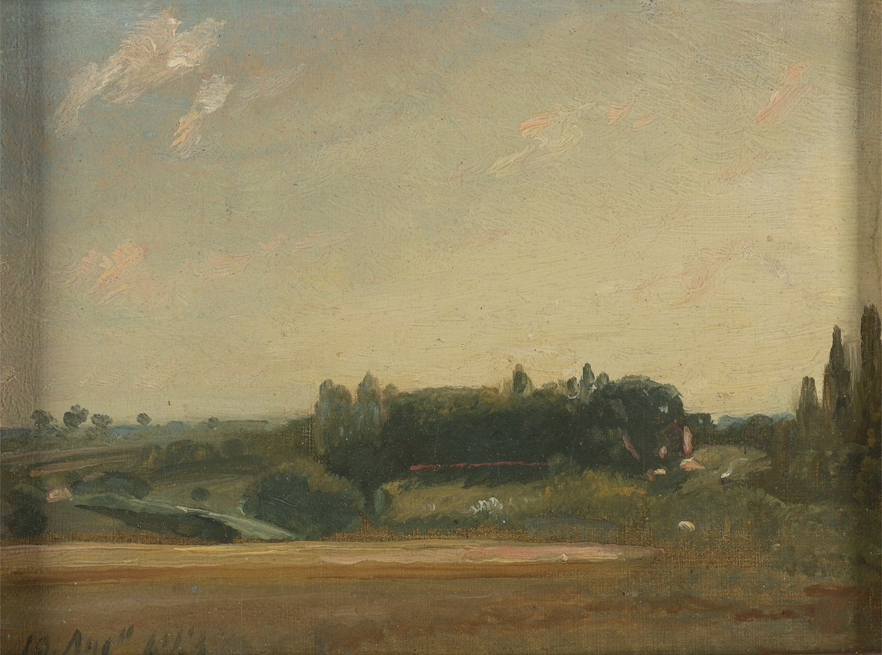 Vista hacia la rectoría, East Bergholt de John Constable