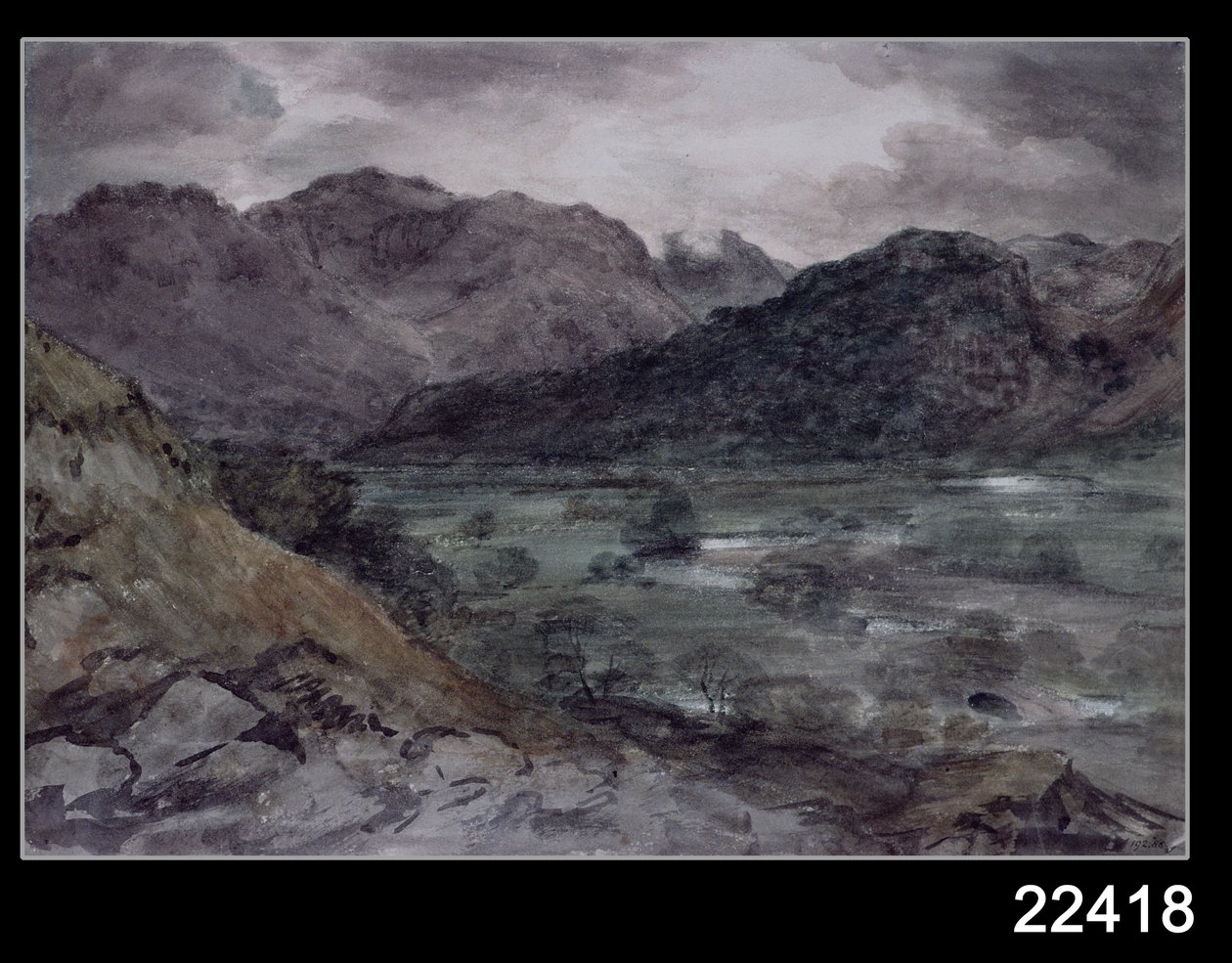 Vista en Borrowdale de John Constable
