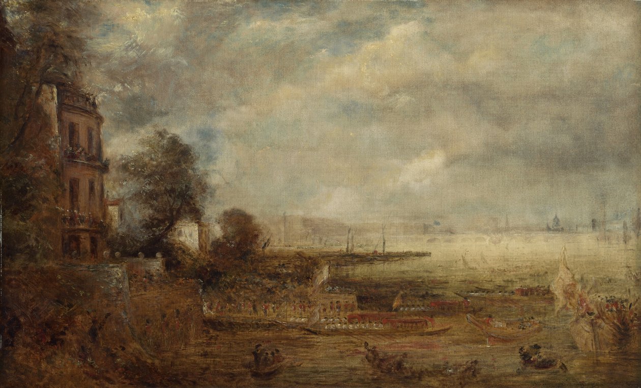 Puente de Waterloo visto desde Whitehall Stairs, c.1829 de John Constable
