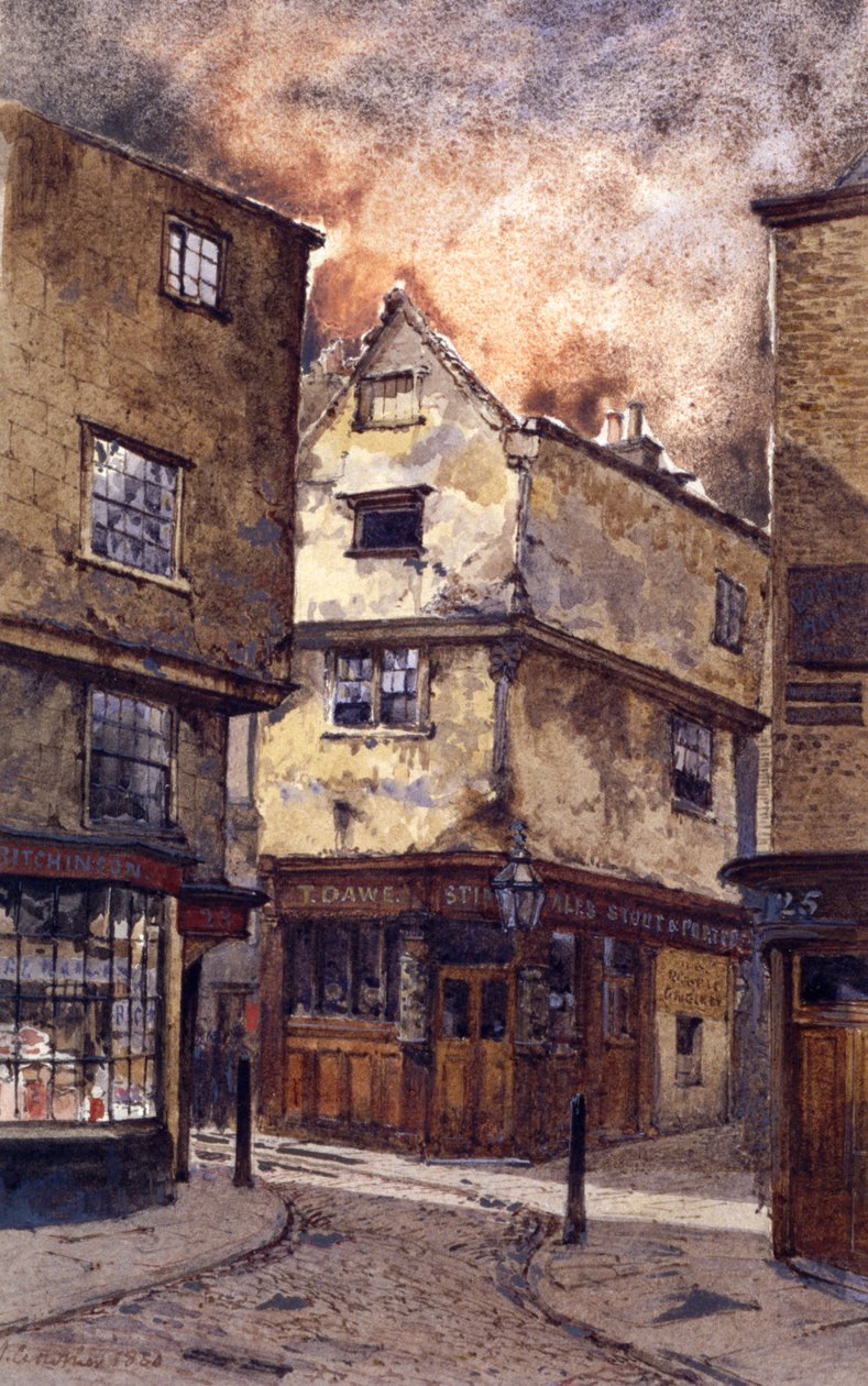 Dick Whittington Inn, Cloth Fair, Londres, 1880 de John Crowther
