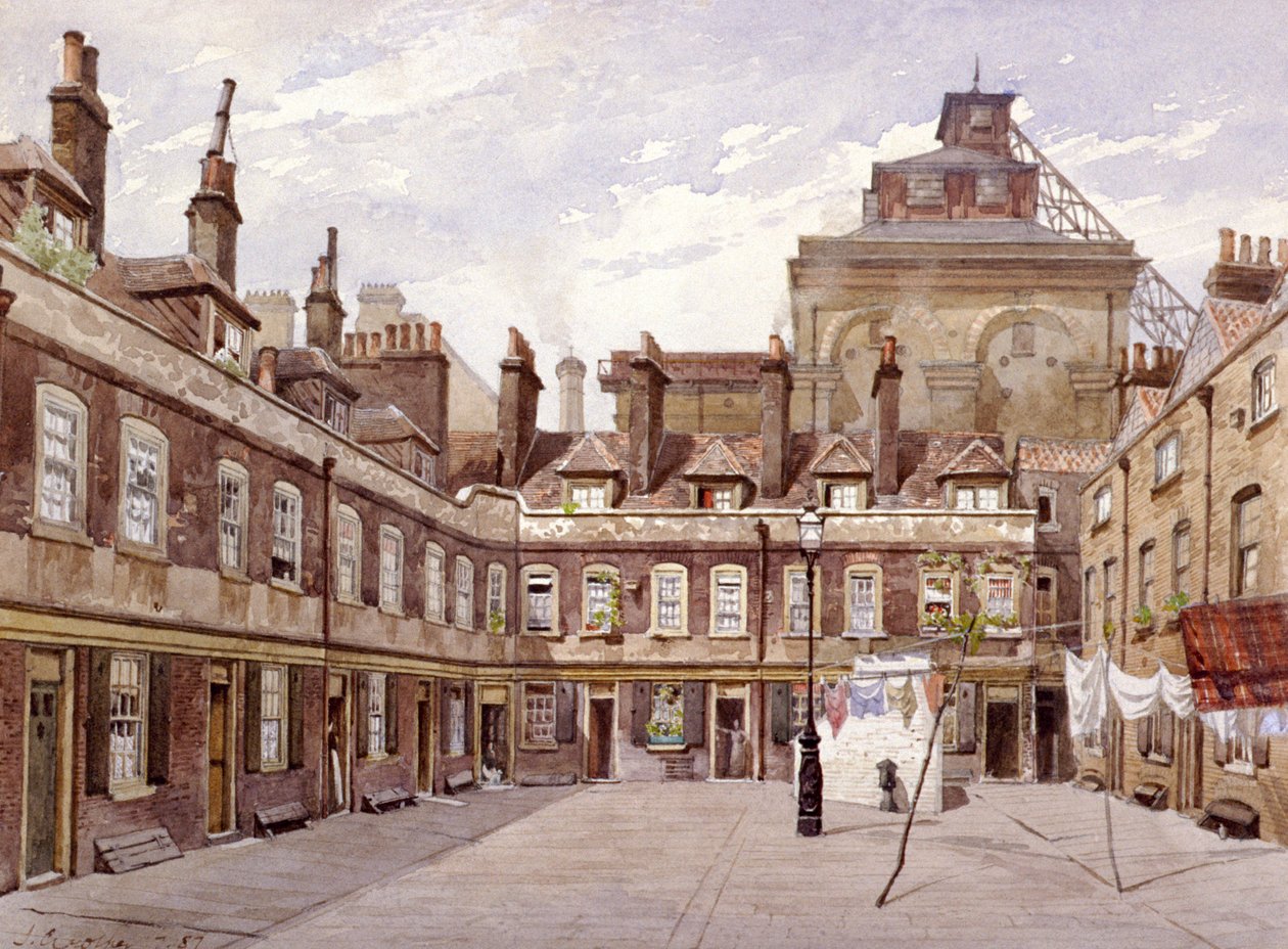 Plaza de los Merceros, Londres, 1887 de John Crowther
