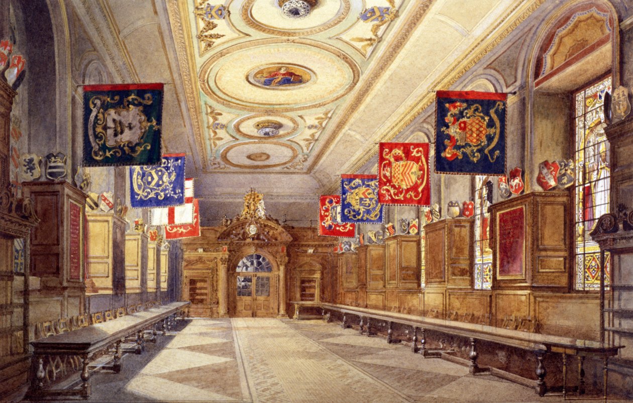 Interior del Salón de los Papeleros, Londres de John Crowther