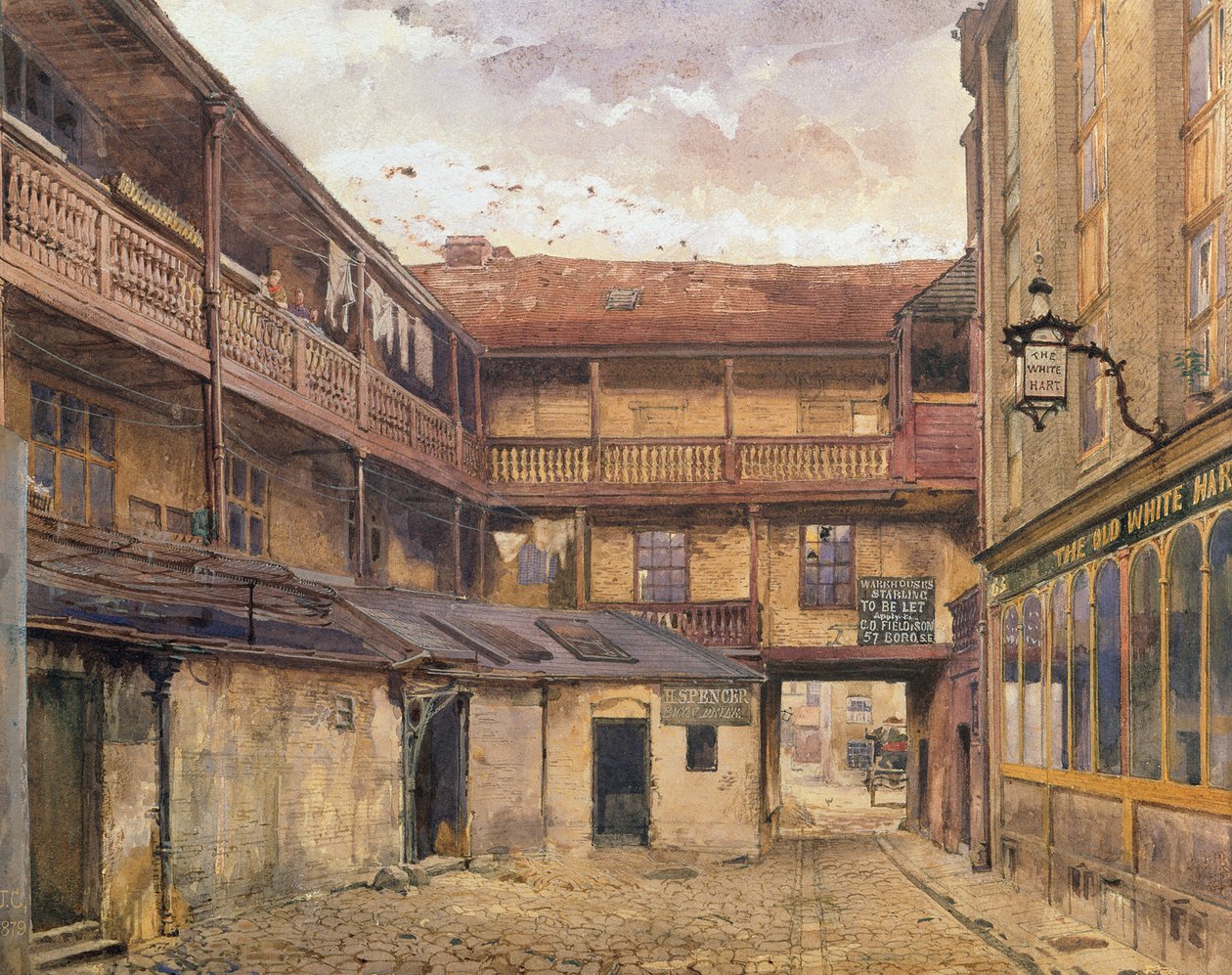 Posada White Hart, Southwark, 1879 de John Crowther