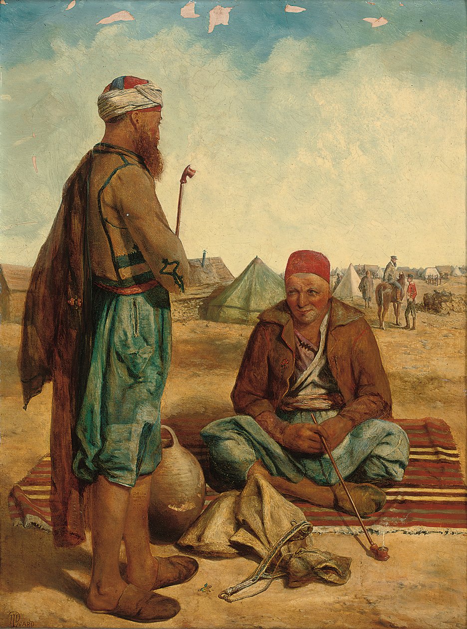 Los fumadores, 1856 de John Dalbiac Luard