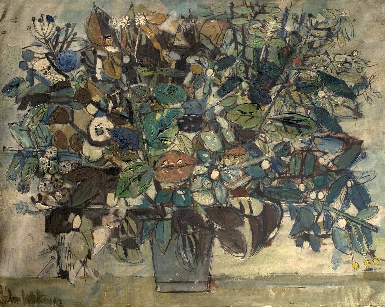 Estudio de flores, otoño de John Dawson Watson