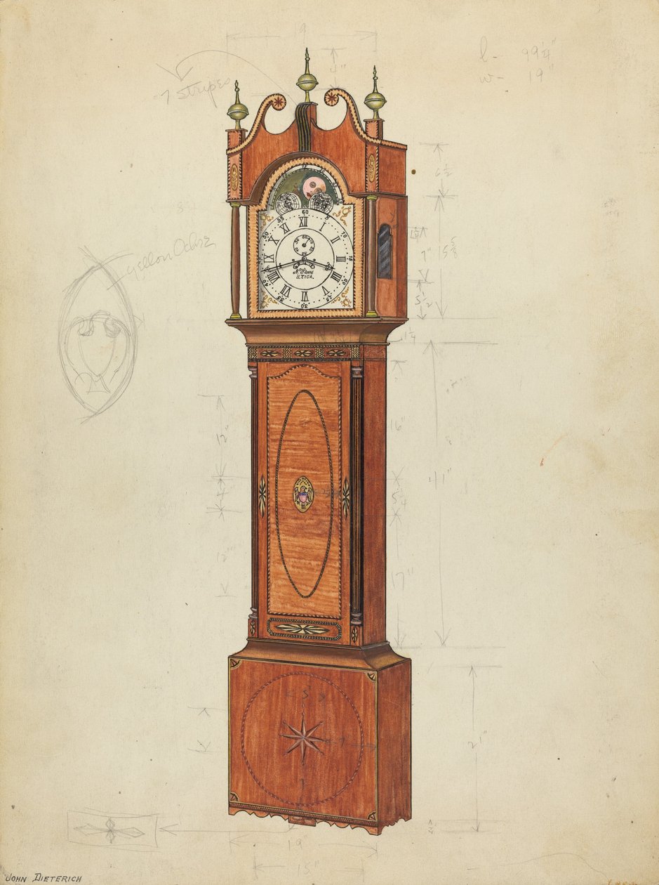 Reloj alto de John Dieterich
