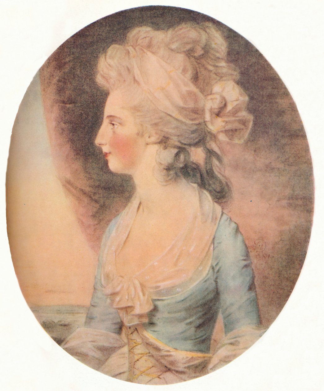 Mary Isabella, Duquesa de Rutland, c. 1781 de John Downman